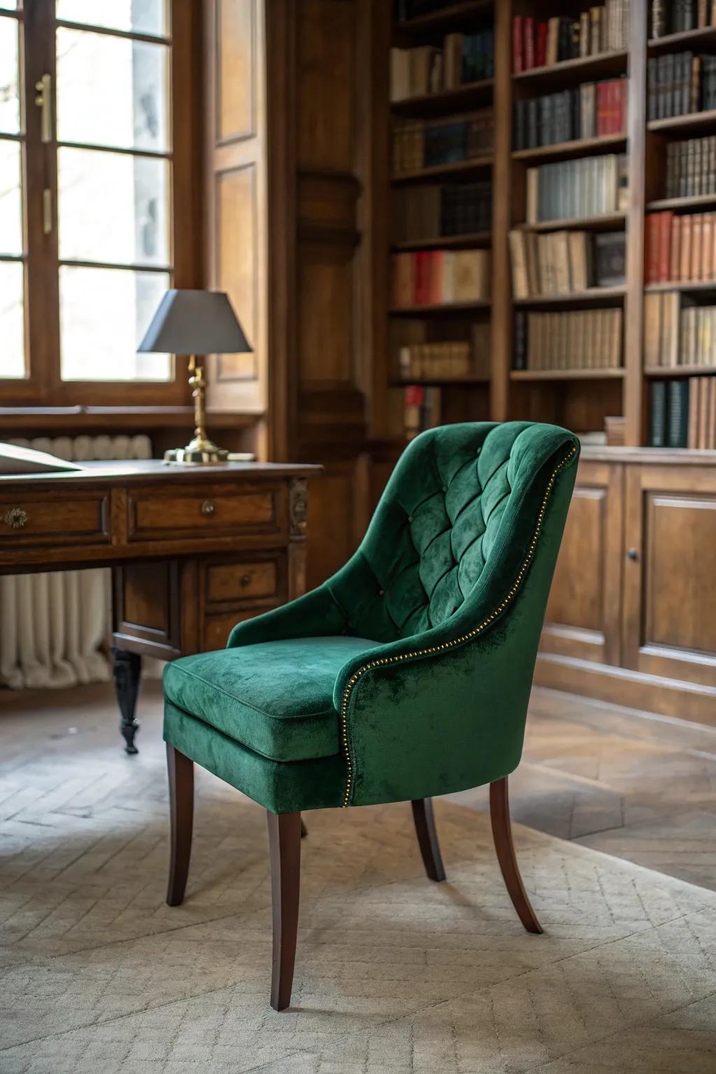 Velvet grants a luxurious and graceful presence.