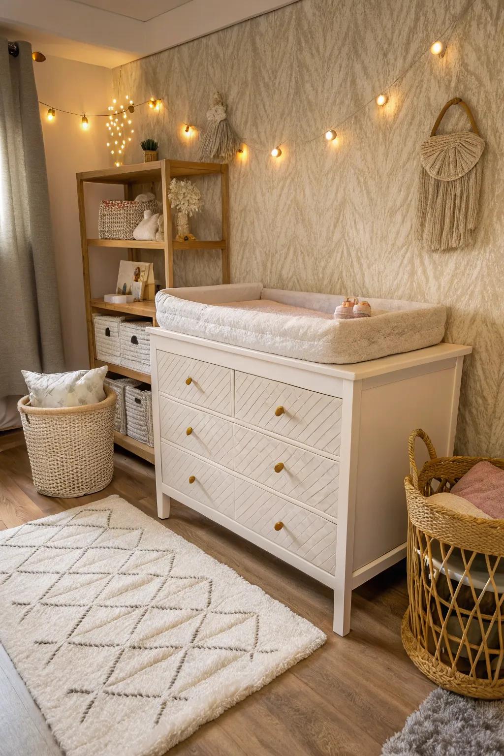 A blend of textures adds comfort and visual appeal.