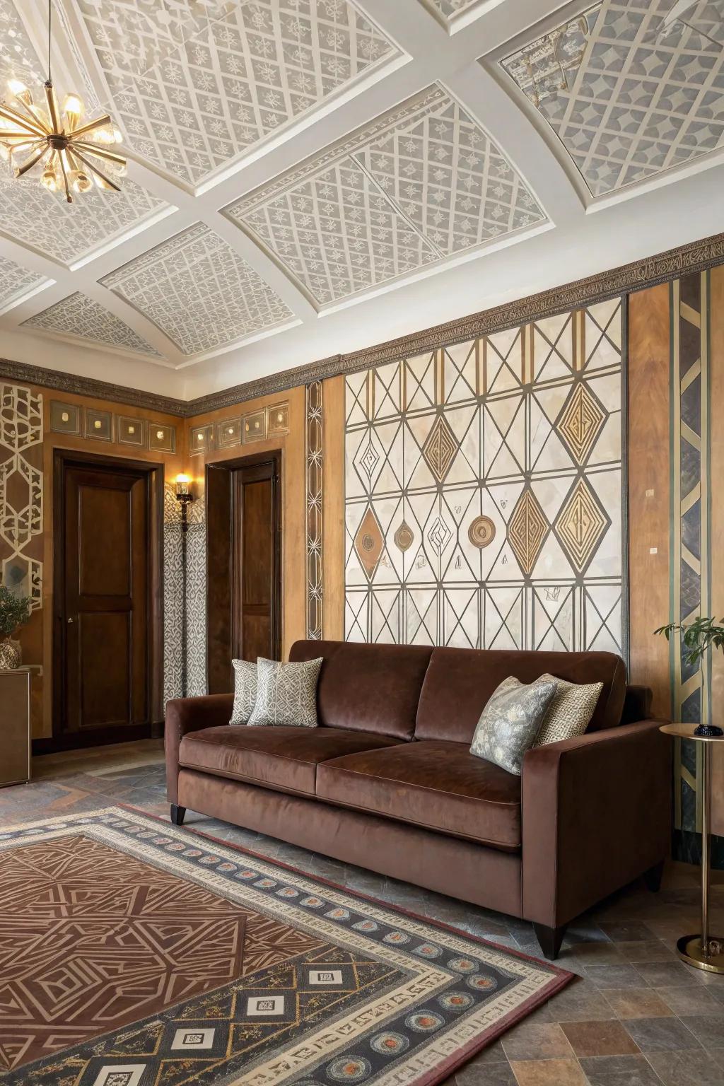 Vintage Glamour meets chocolate tones for timeless elegance.