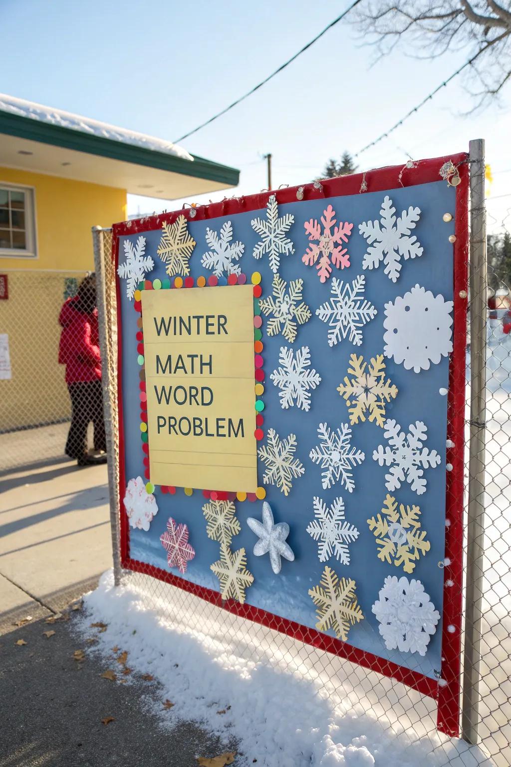 Snowflakes render math problem-solving magical.