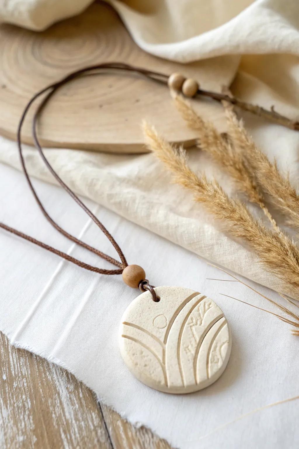 Appreciate simplicity with this handcrafted clay ornament, the suited simple charm for an effortlessly chic aesthetic.
