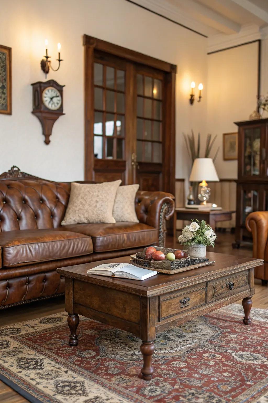 Period pieces tell a story and add unique charm.