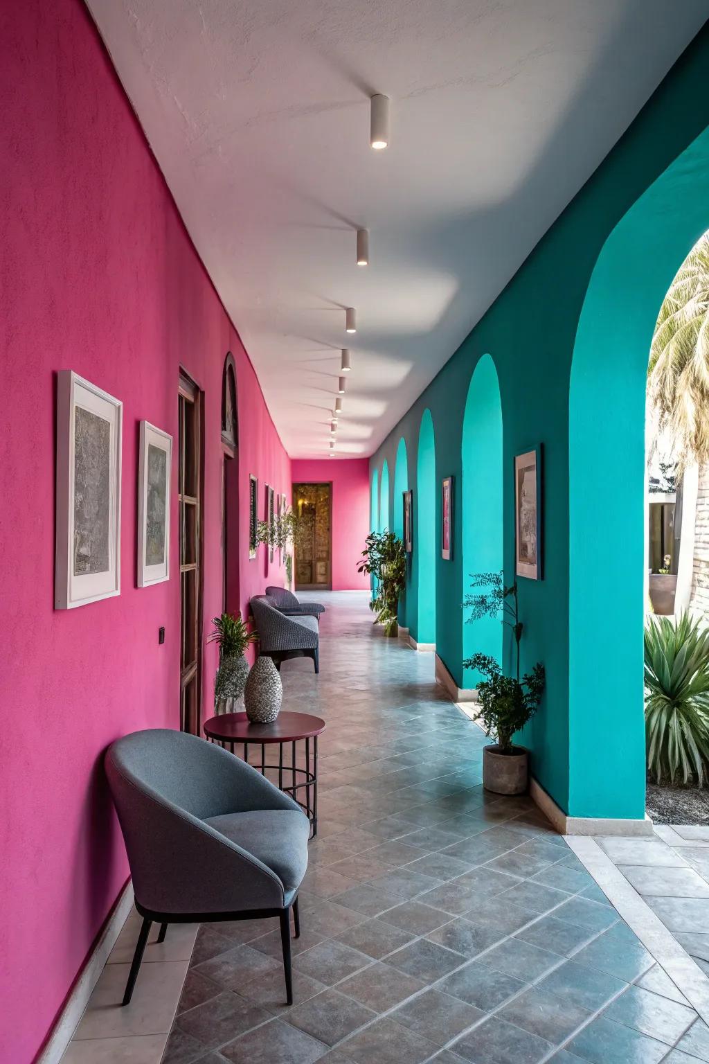 Unexpected colors can create a striking statement.