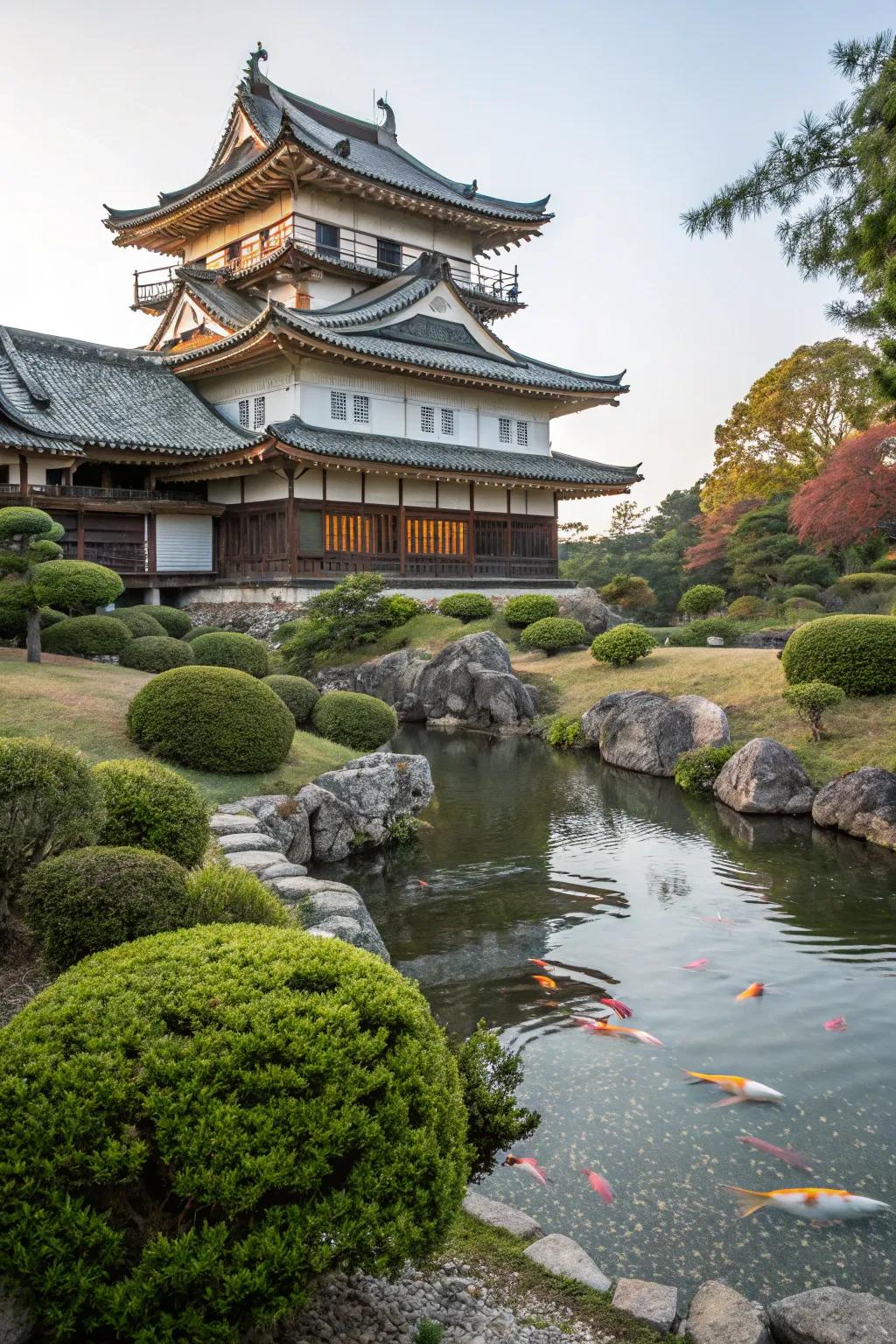 Elegance and peace with Oriental influences.