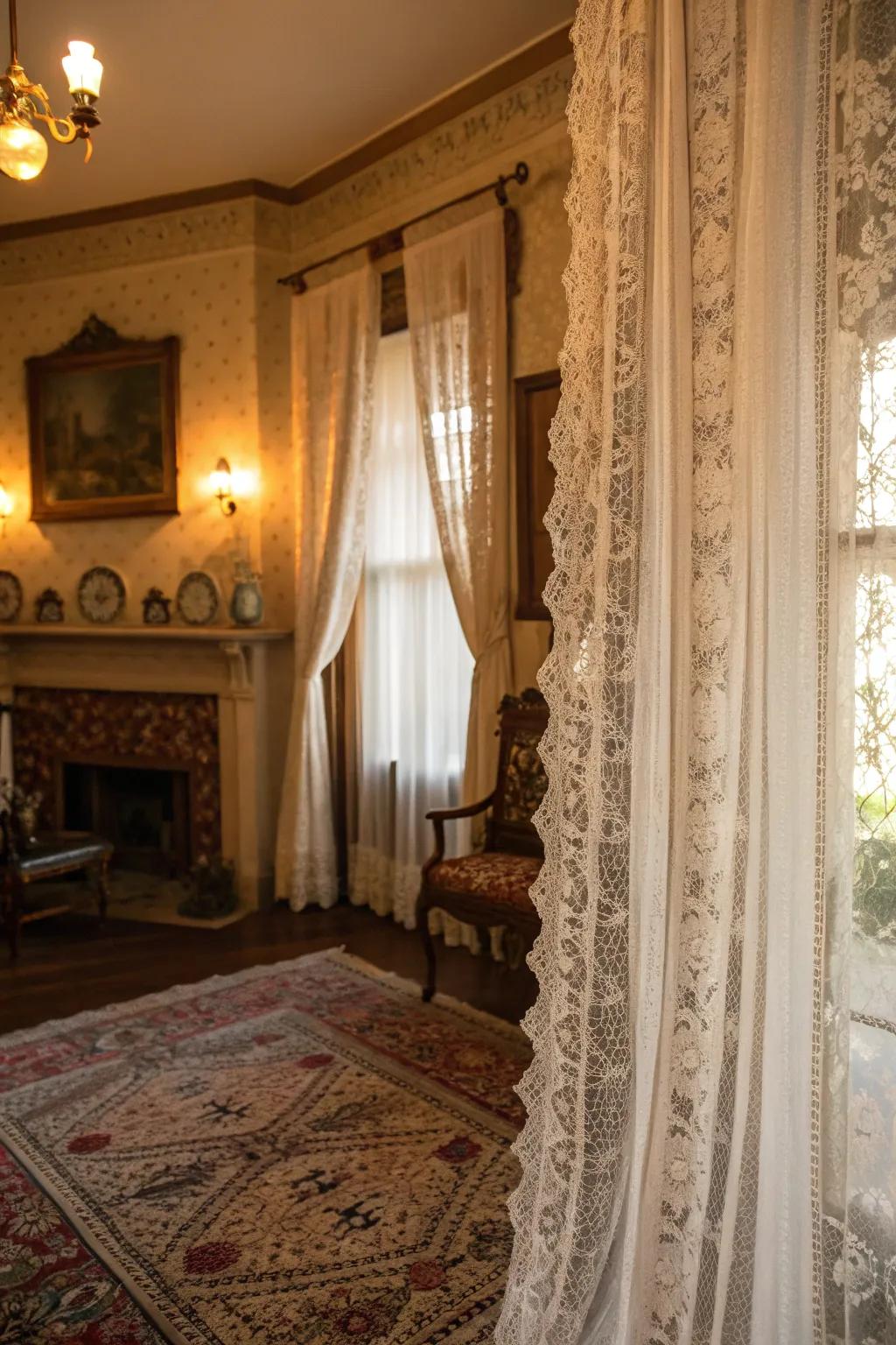 A space where netting adds a gentle, romantic touch.