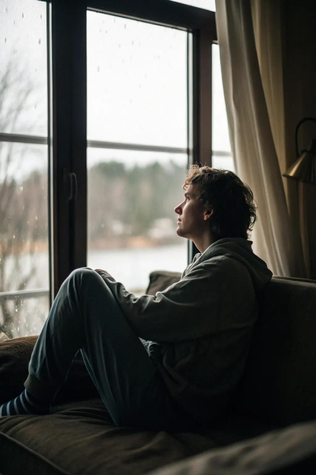 Casement observation creates a peaceful connection with the outside.