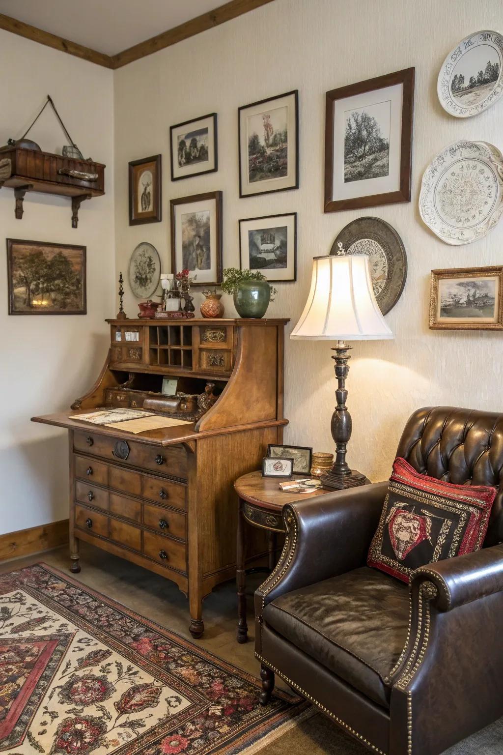 Antiquarian discoveries impart a dash of heritage and individuality.