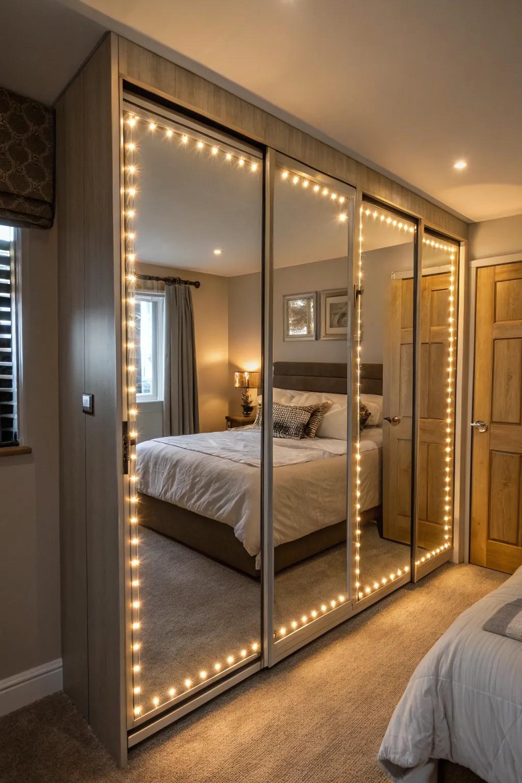 Strip lighting elevates ambiance and imparts a comforting effulgence.