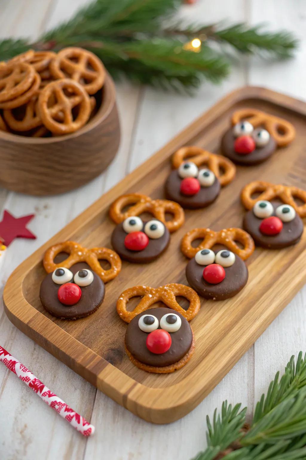 Lovable and delectable Rudolph delights, ideal for family enjoyment.