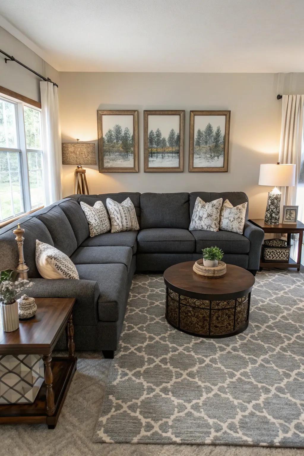 Symmetry fashions a harmonious and balanced space.