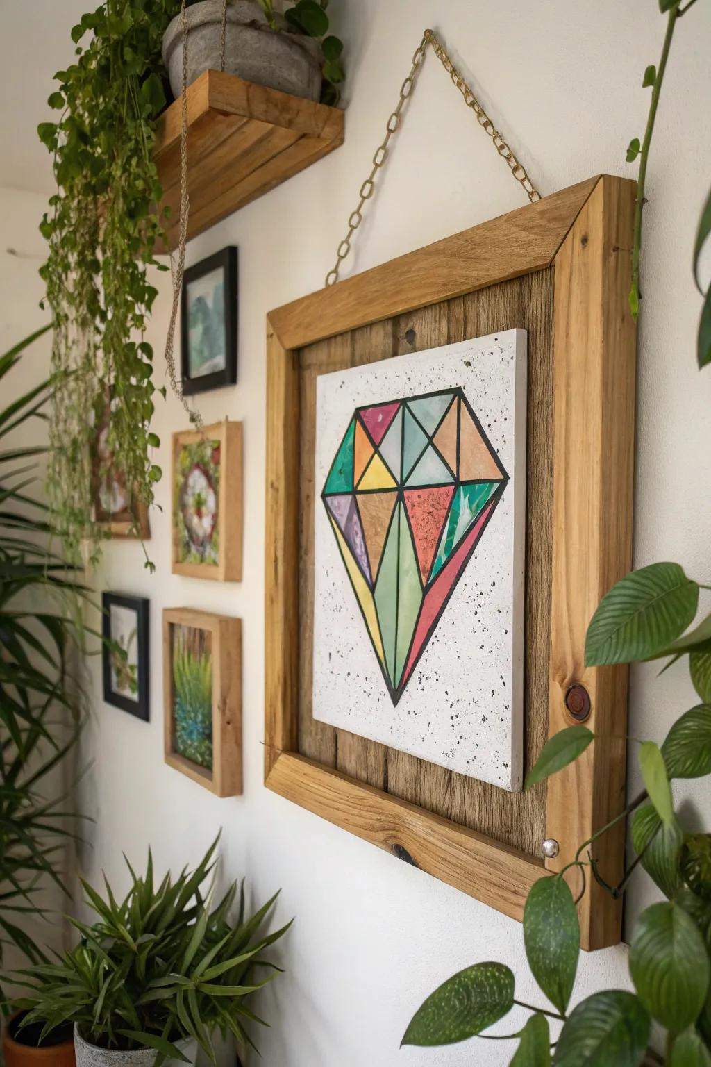 Rustic charm with reclaimed wood.