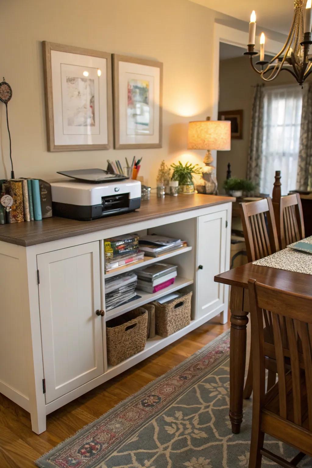 Smart furniture choices for versatile use.