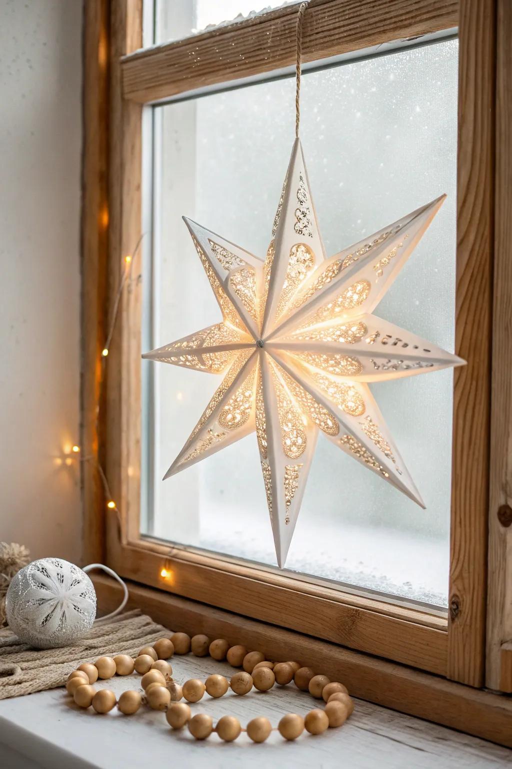 Light up your holiday decor with a handmade cardboard star light&mdash;simple, elegant, and enchantingly festive.