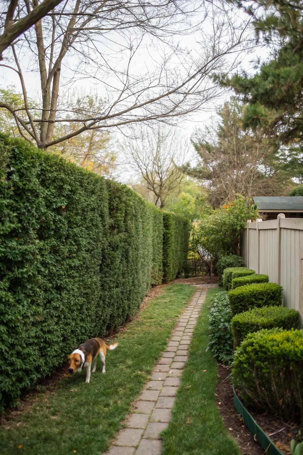 A living barrier that delivers natural beauty and seasonal evolution.