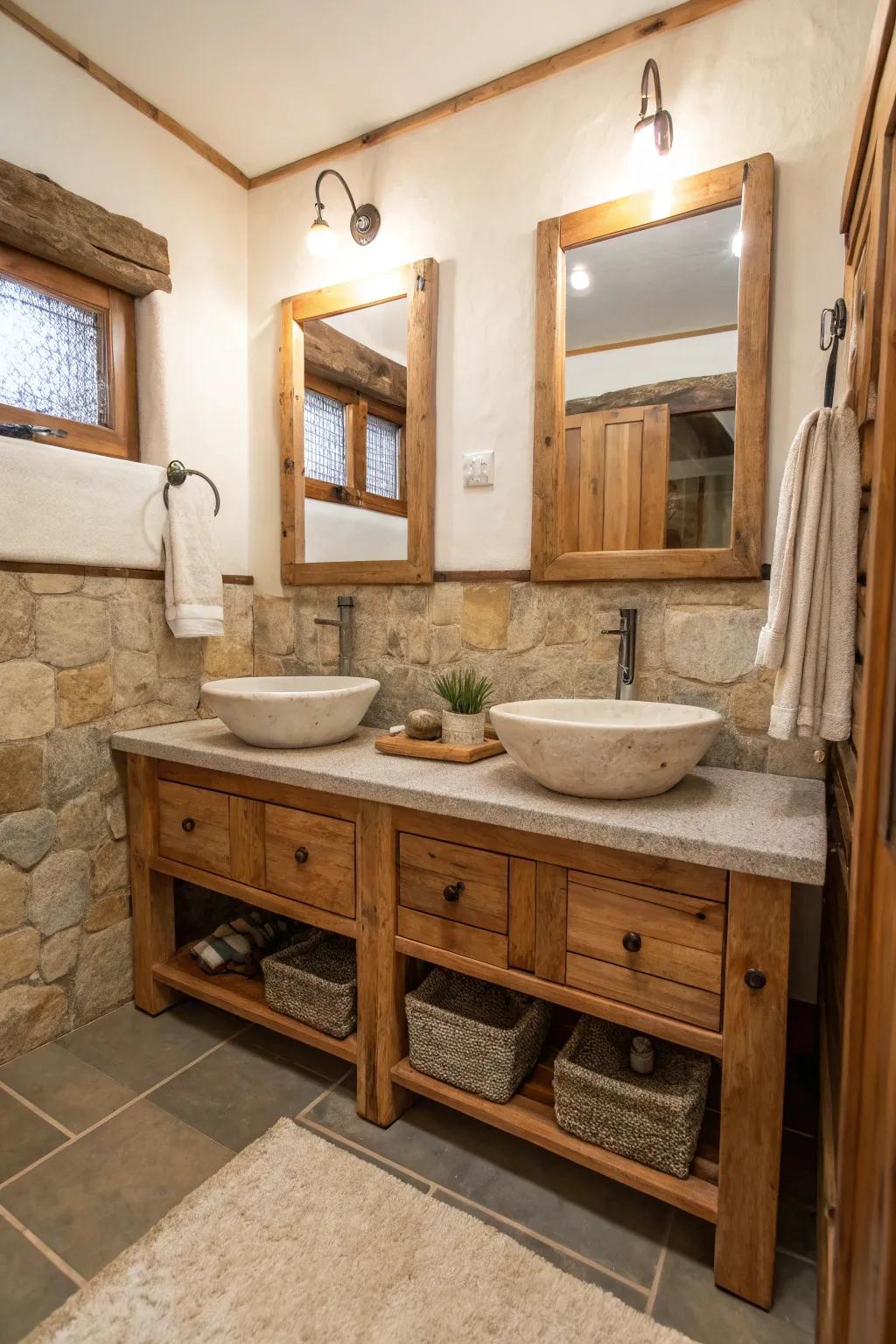 Natural materials bring warmth and sophistication.