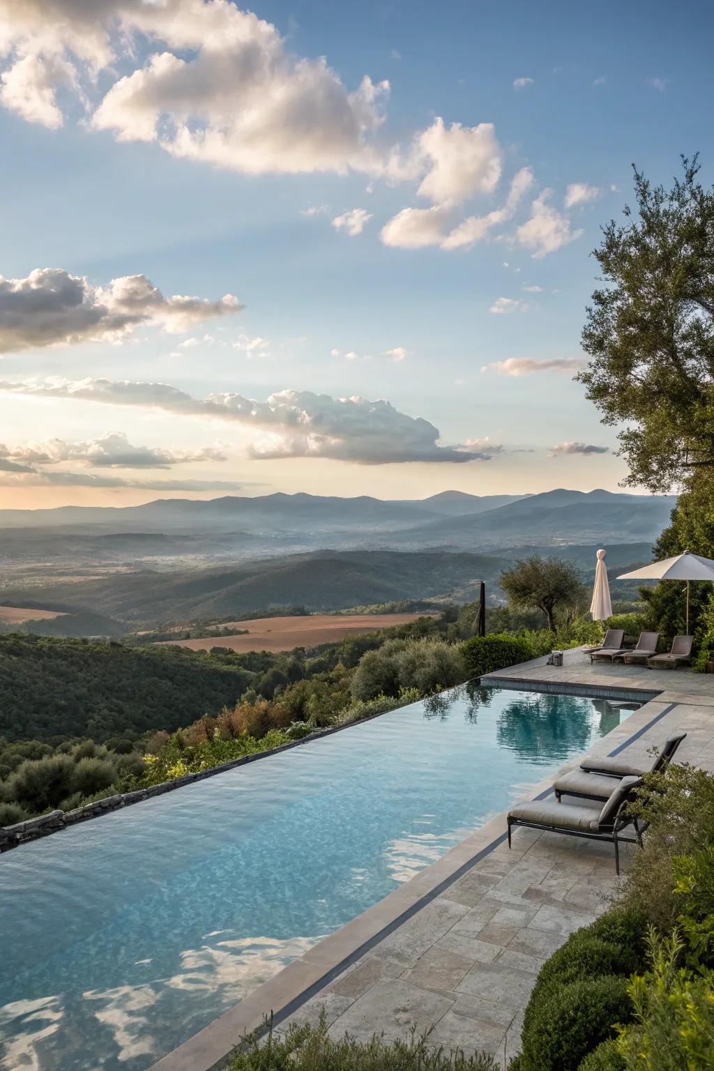 A limitless water area featuring breathtaking sights.