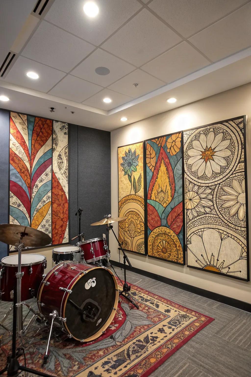 Acoustic art panels deliver both performance and appeal.