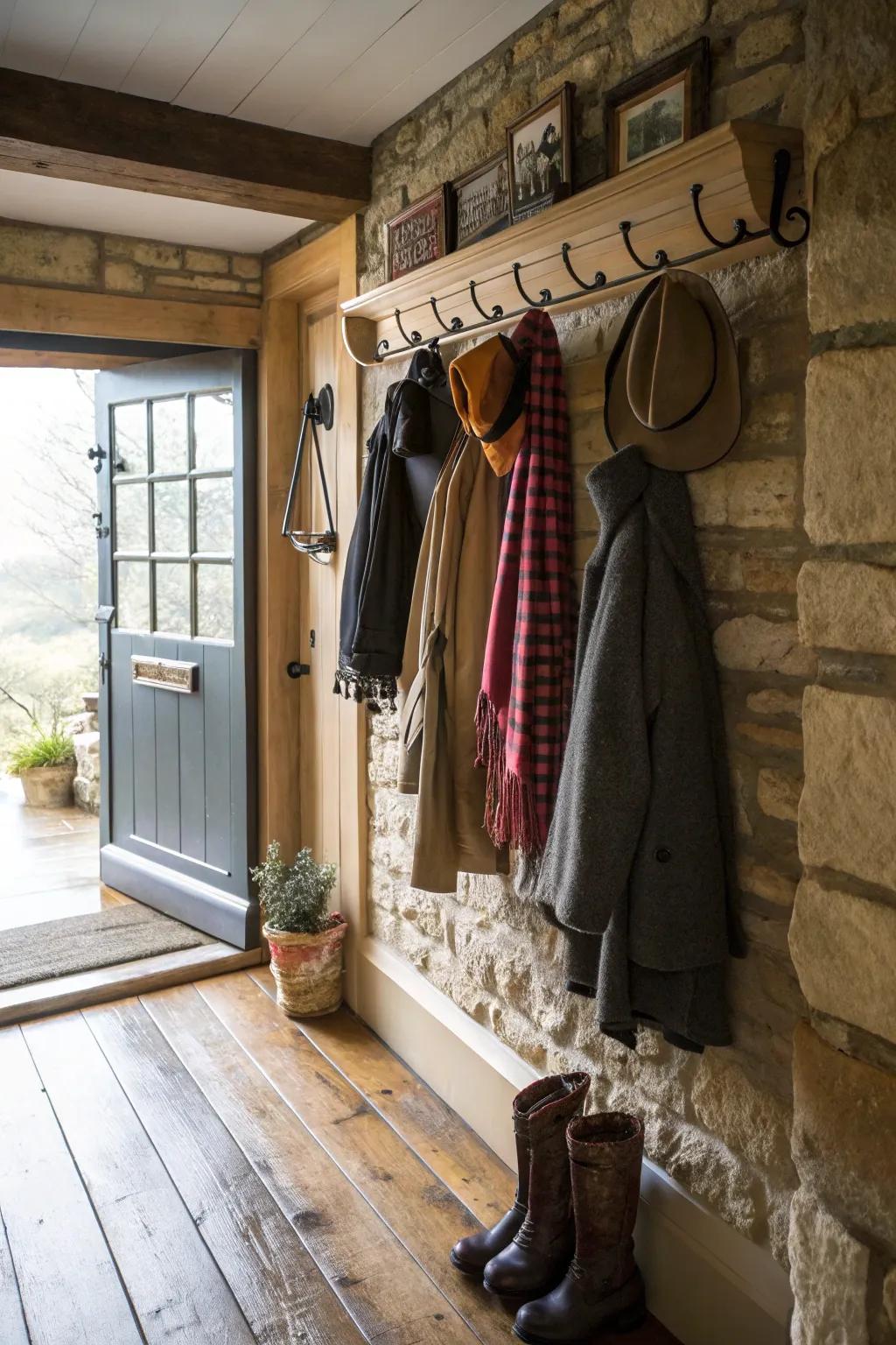 Efficient and stylish hook boards intended for organizing.