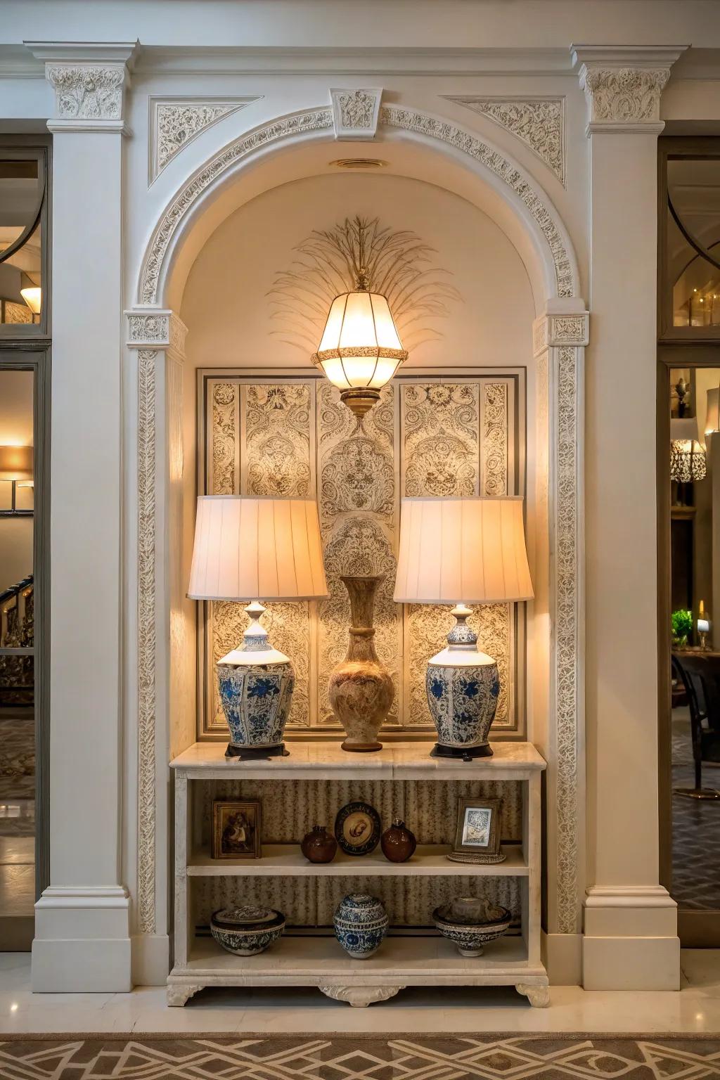 Alignment generates a balanced and harmonious niche design.