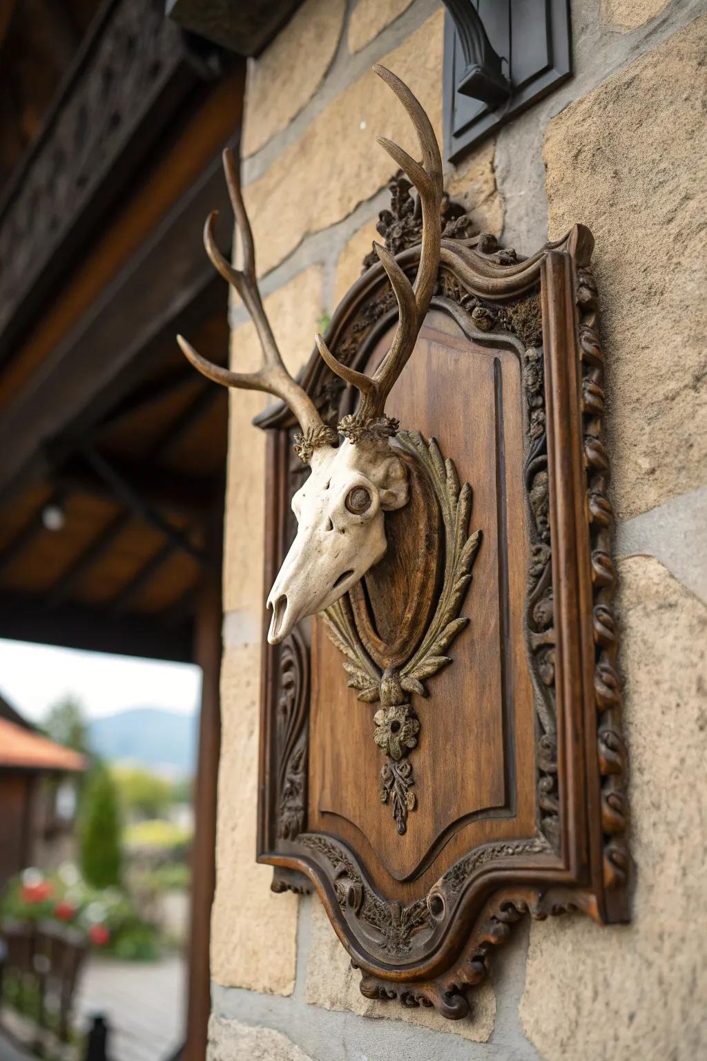 Antique frames introduce elegance and charm.