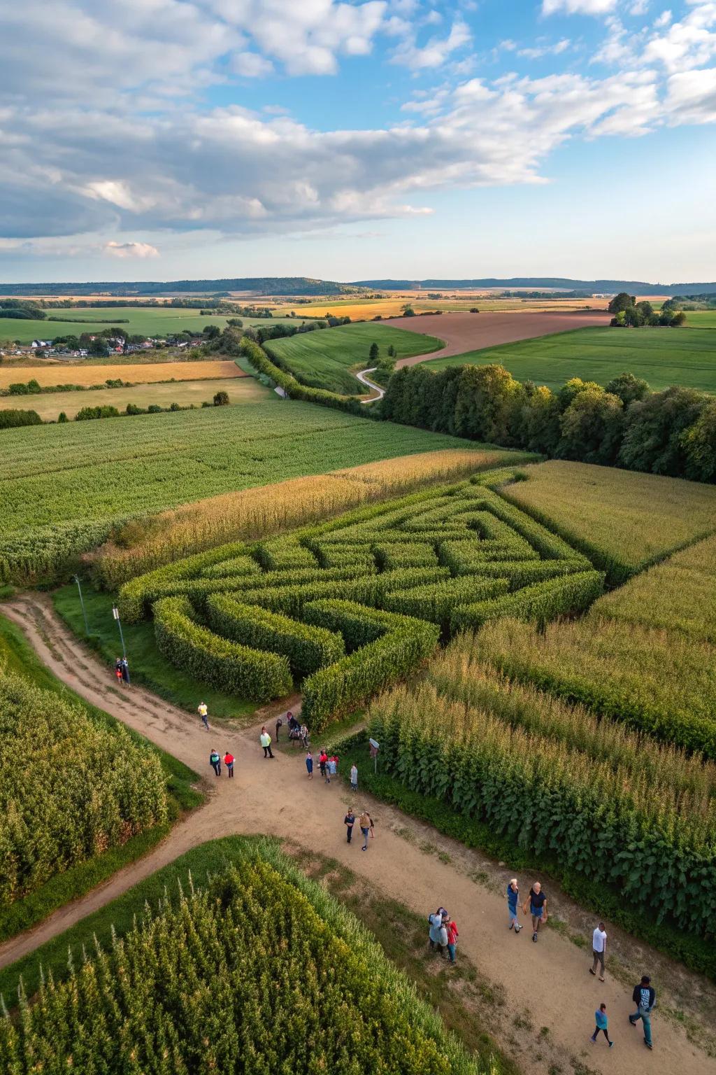 An enjoyable and demanding grain labyrinth escapade.