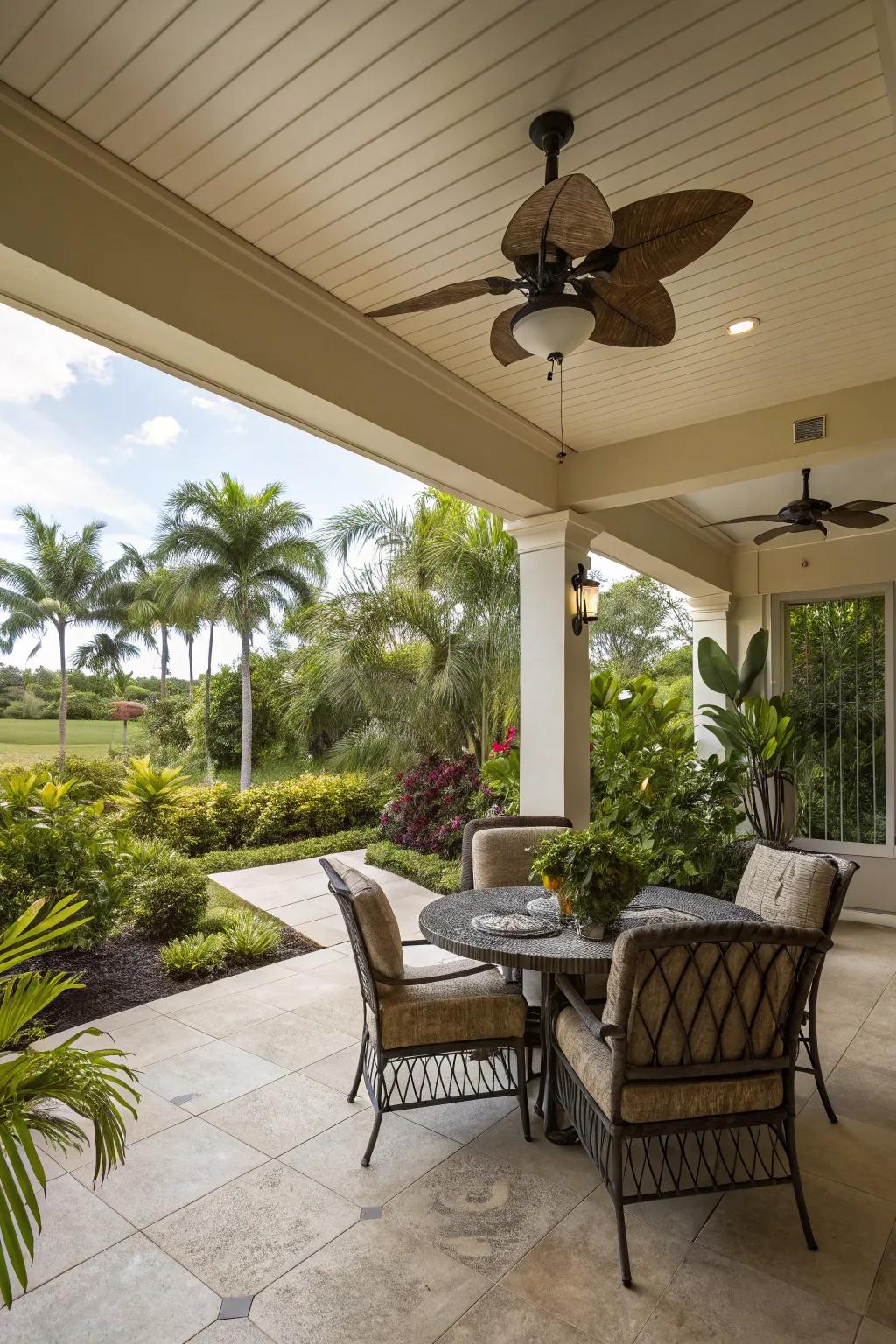 Stay cool and elegant with a ceiling wind generator.