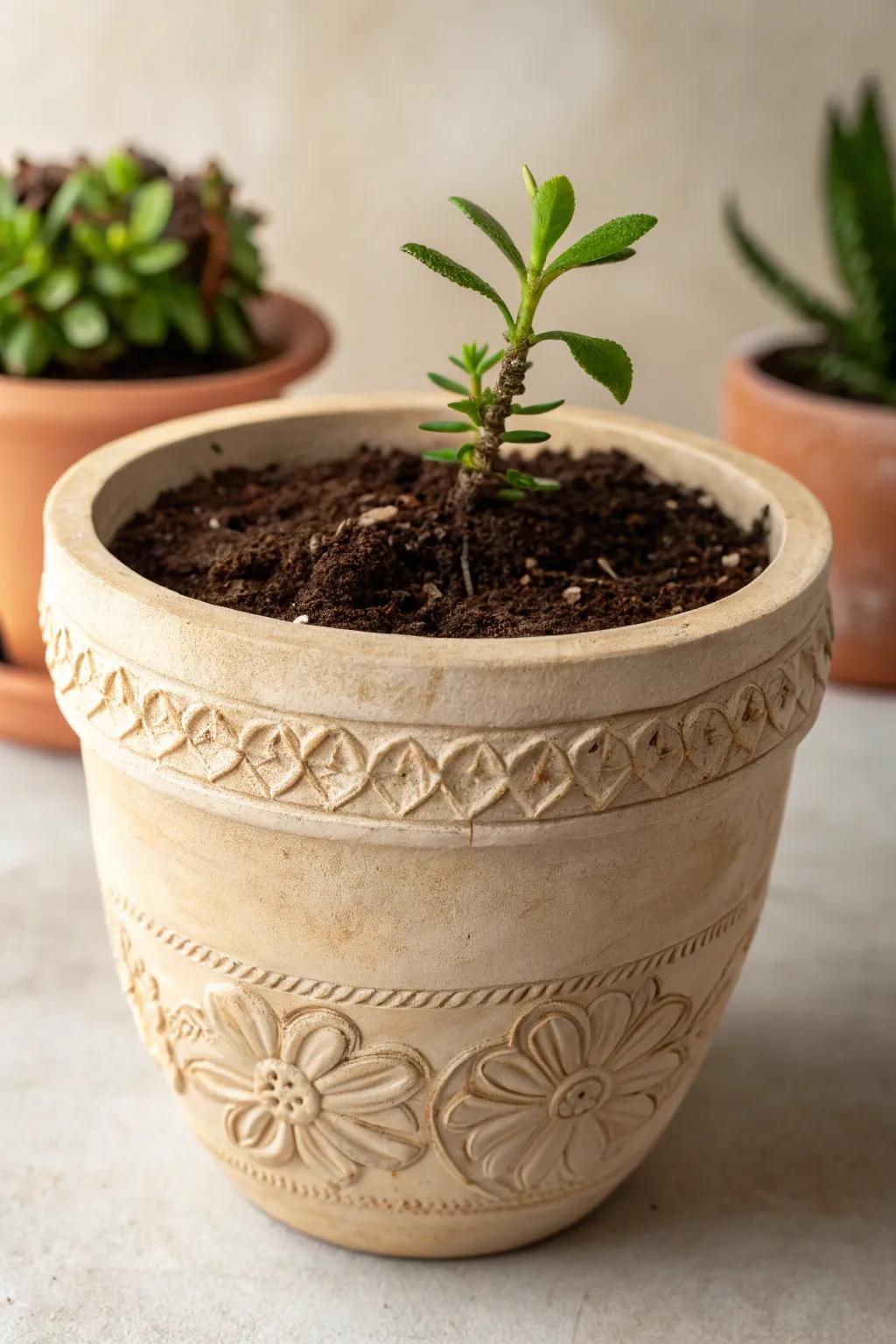 Embrace nature with an eco-accommodating flora container that merges minimalist design with bohemian charm. 🌿 #SustainableStyle