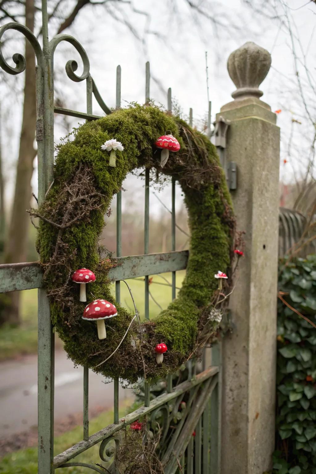Permit the enchantment in through a fairy garden door piece.