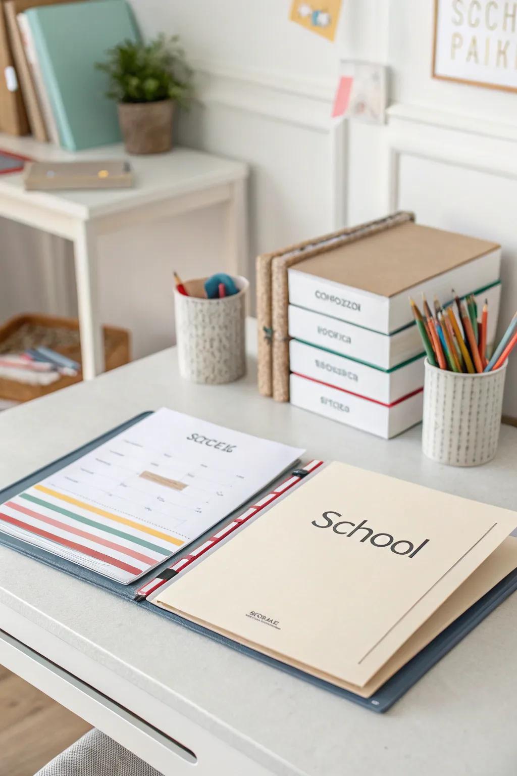 Simple name tags keep folders sleek and organized.