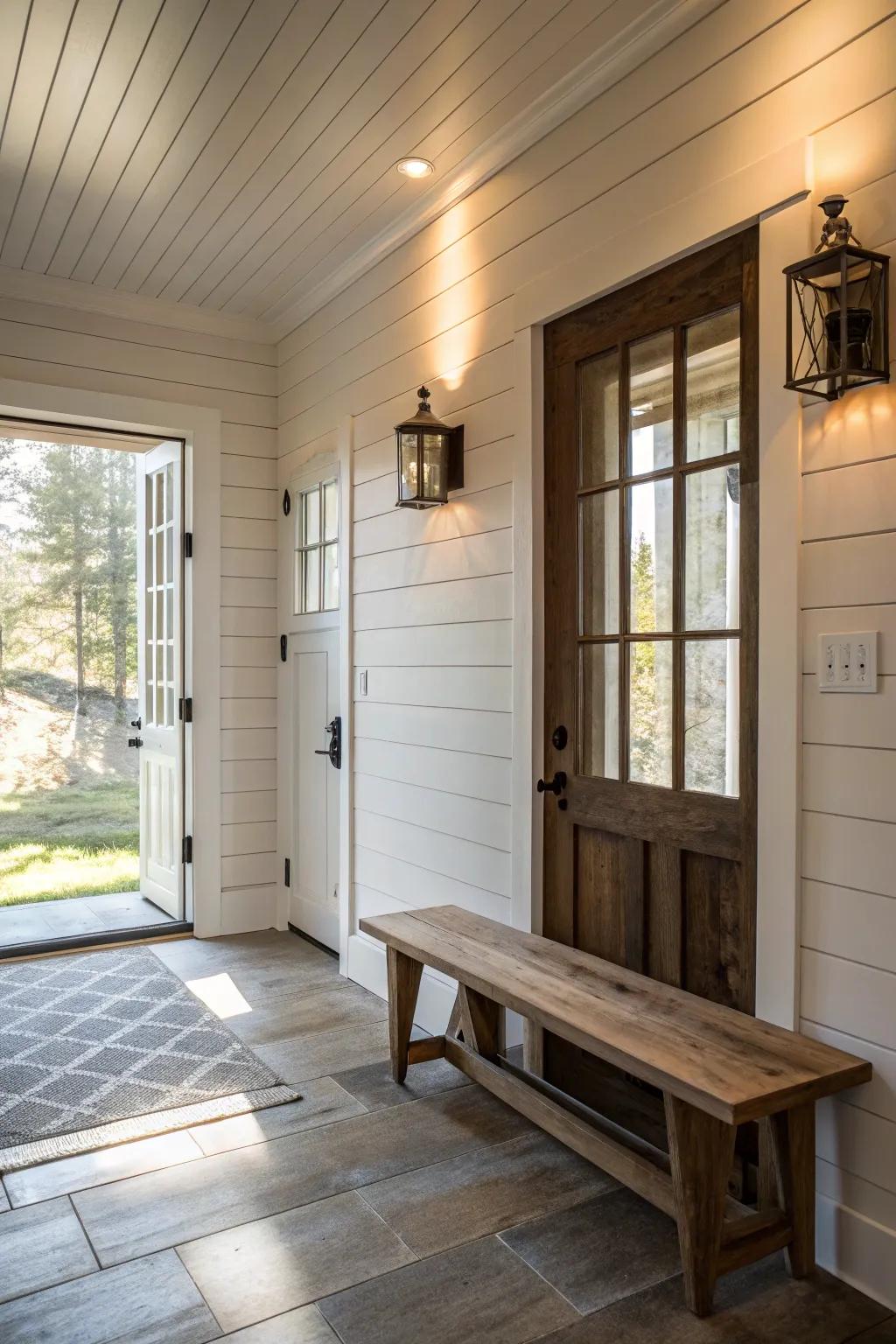 Panel walls offer timeless charm.