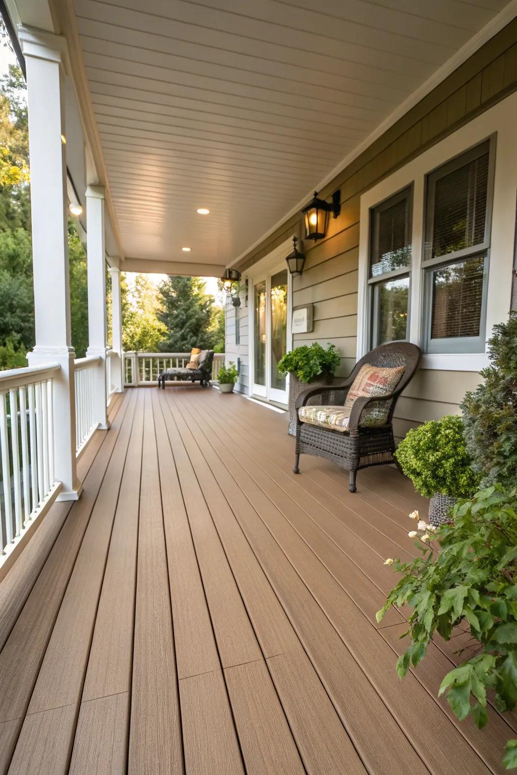 Composite wood blends deliver a sustainable, low-maintenance flooring solution.