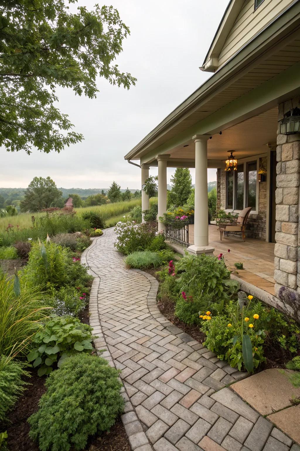 Permeable pavements unite panache with sustainability.