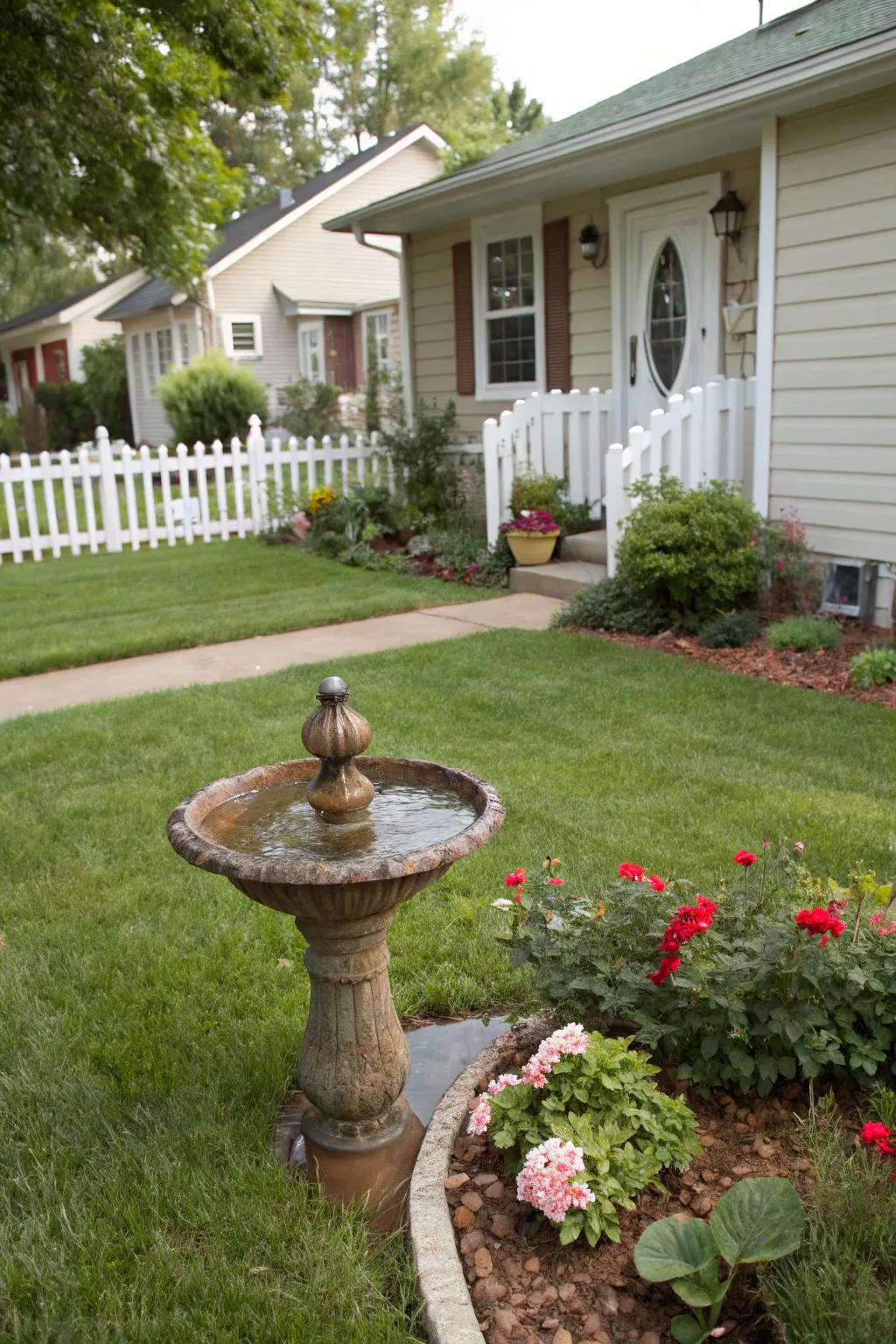 Water features infuse a calming and inviting element into your yard.