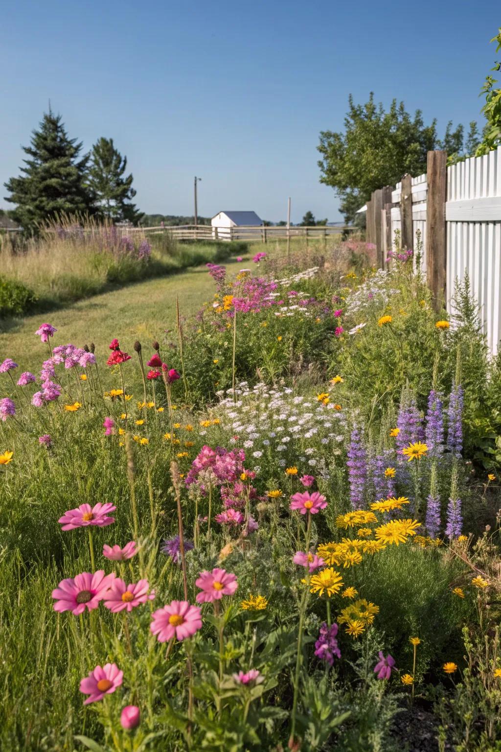 Wild flowering plants can bring an appealing, untamed look to your garden.