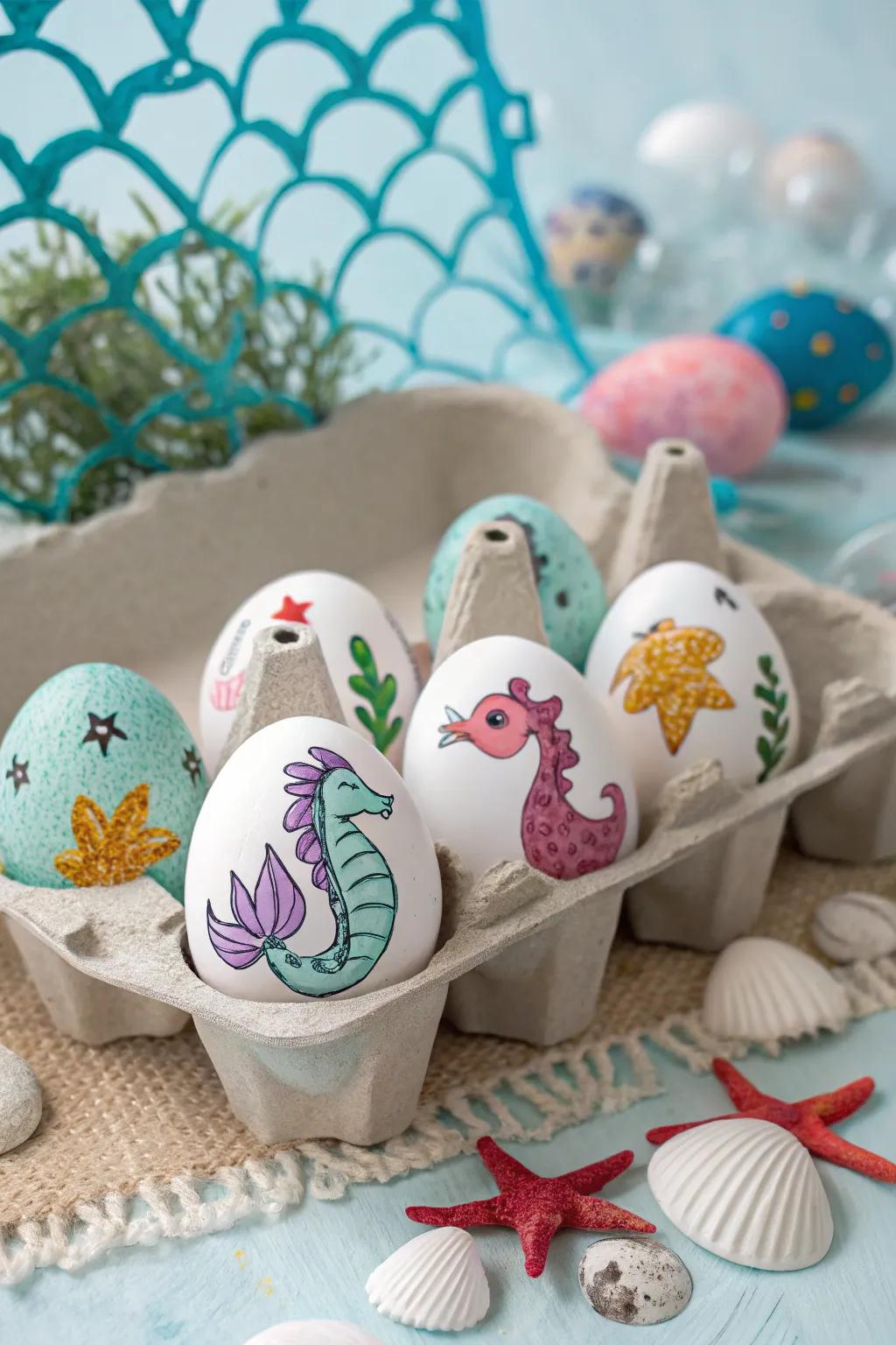 A delightful aquatic egg assortment.