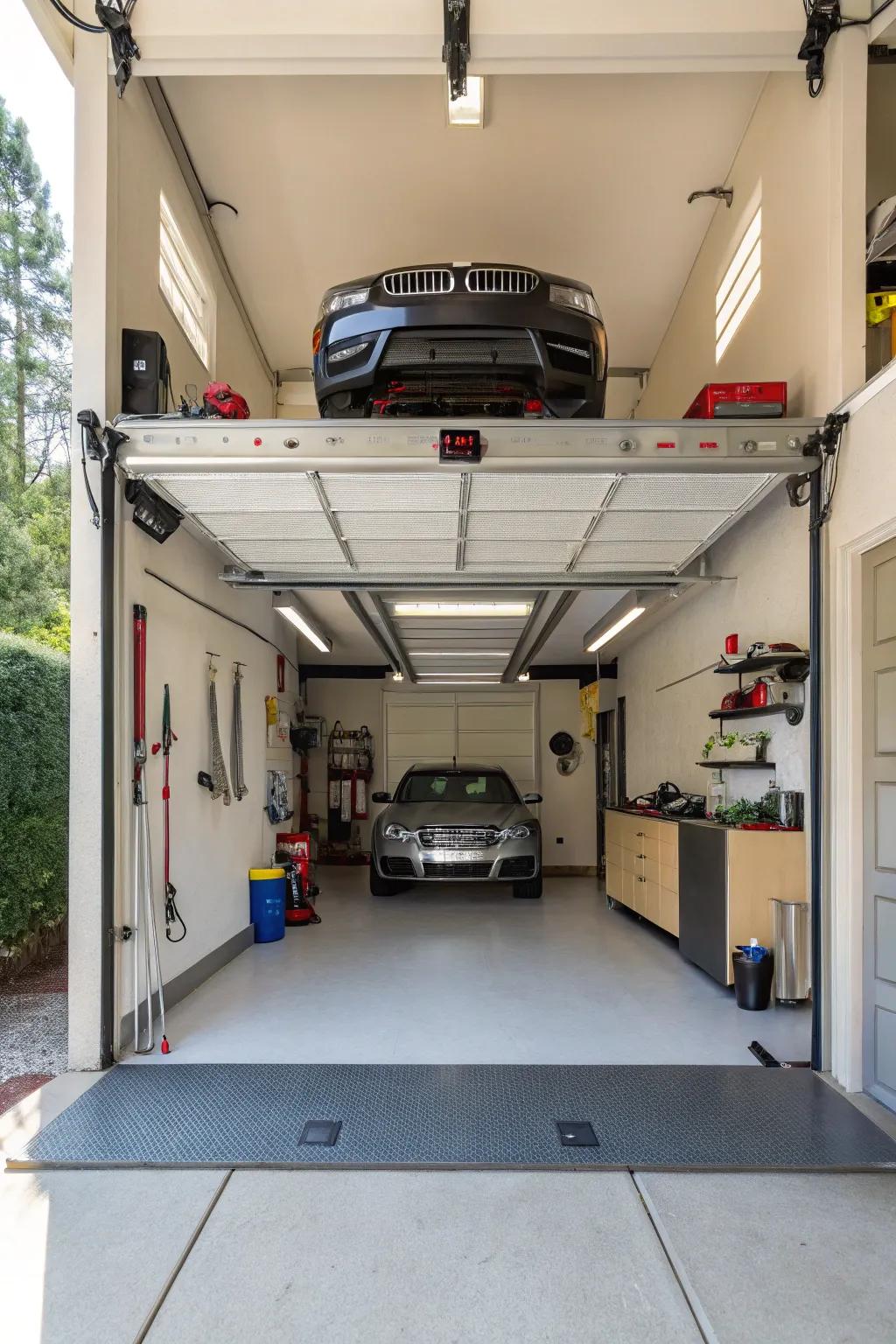 Ceiling-mounted lifts free up floor space in innovative ways.