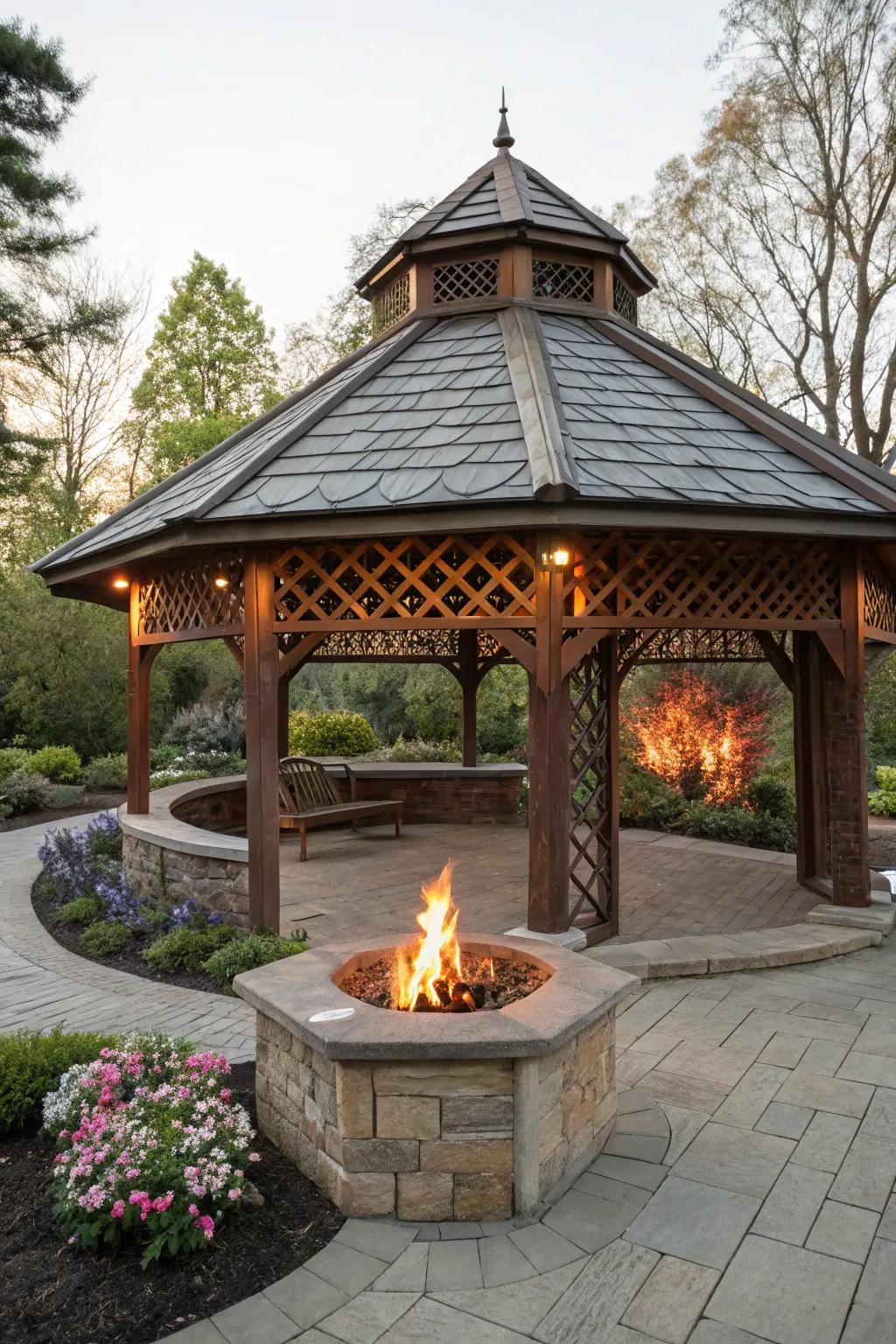 Artful architecture injects an exceptional spin to your garden pavilion.