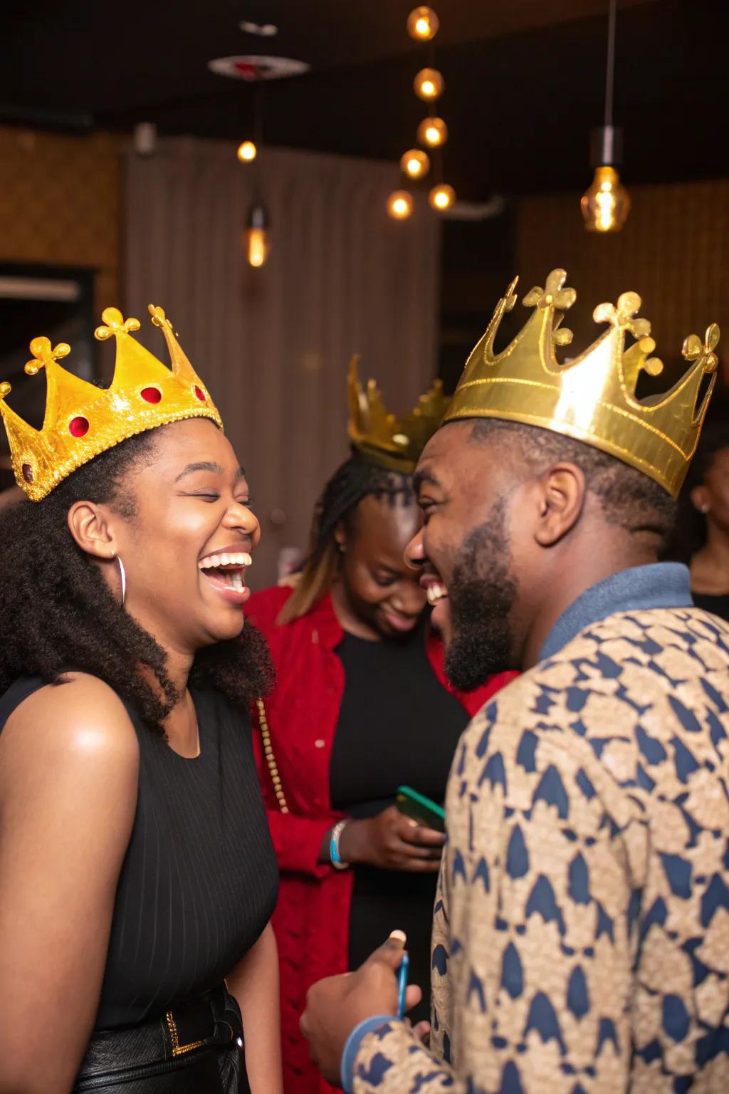 Regal crown party gifts for a royal flair.