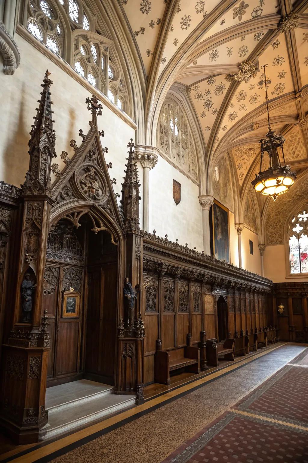 Intricate surrounds that elevate the gothic aesthetic.