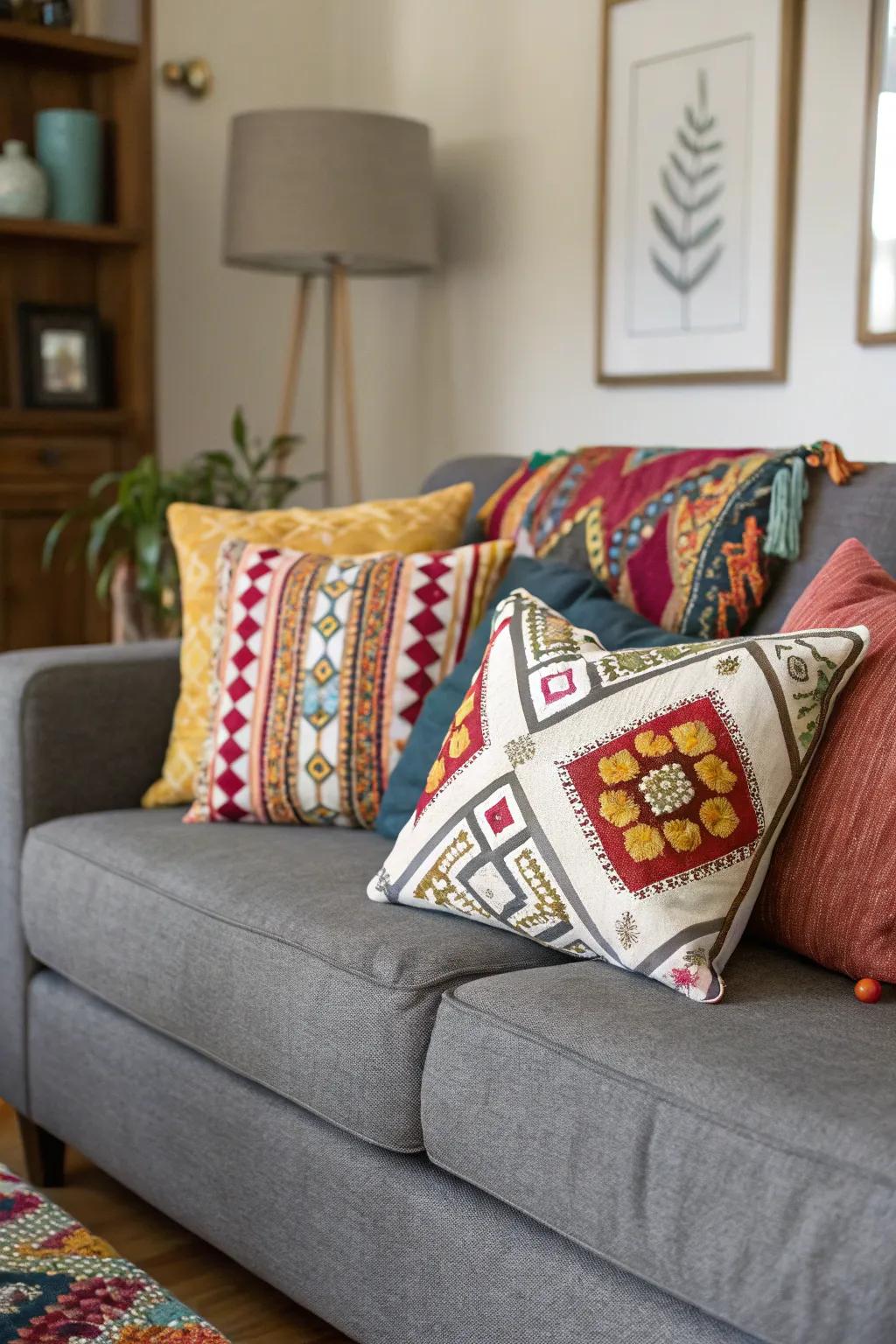 An eclectic mix highlights personal style and creativity.