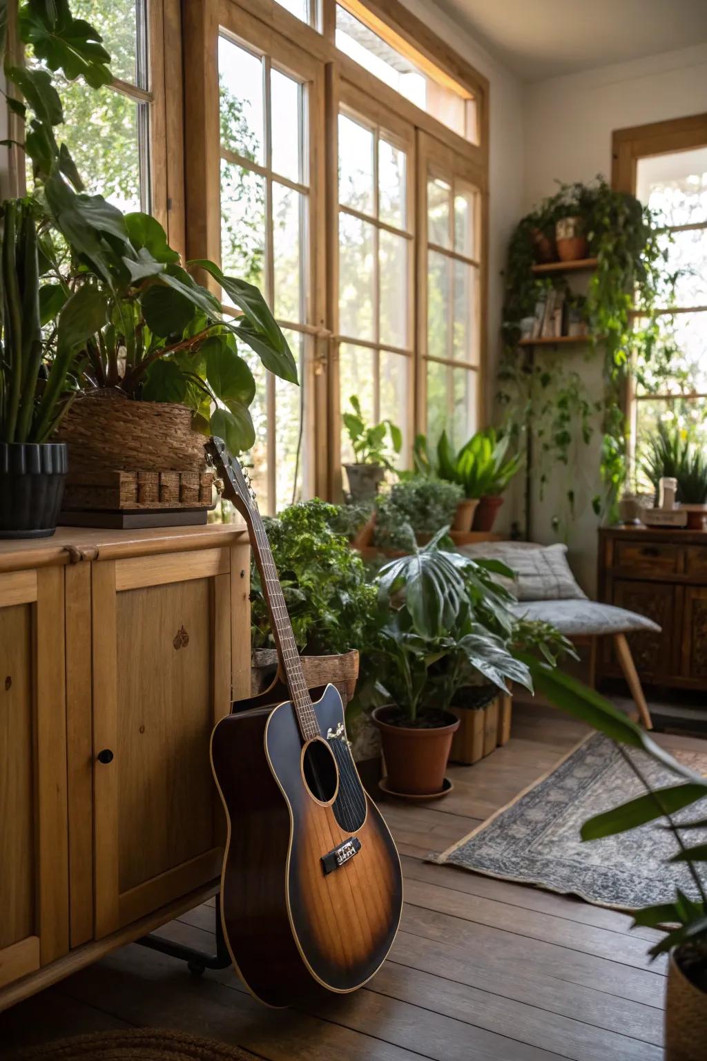 Welcome nature into your guitar space.