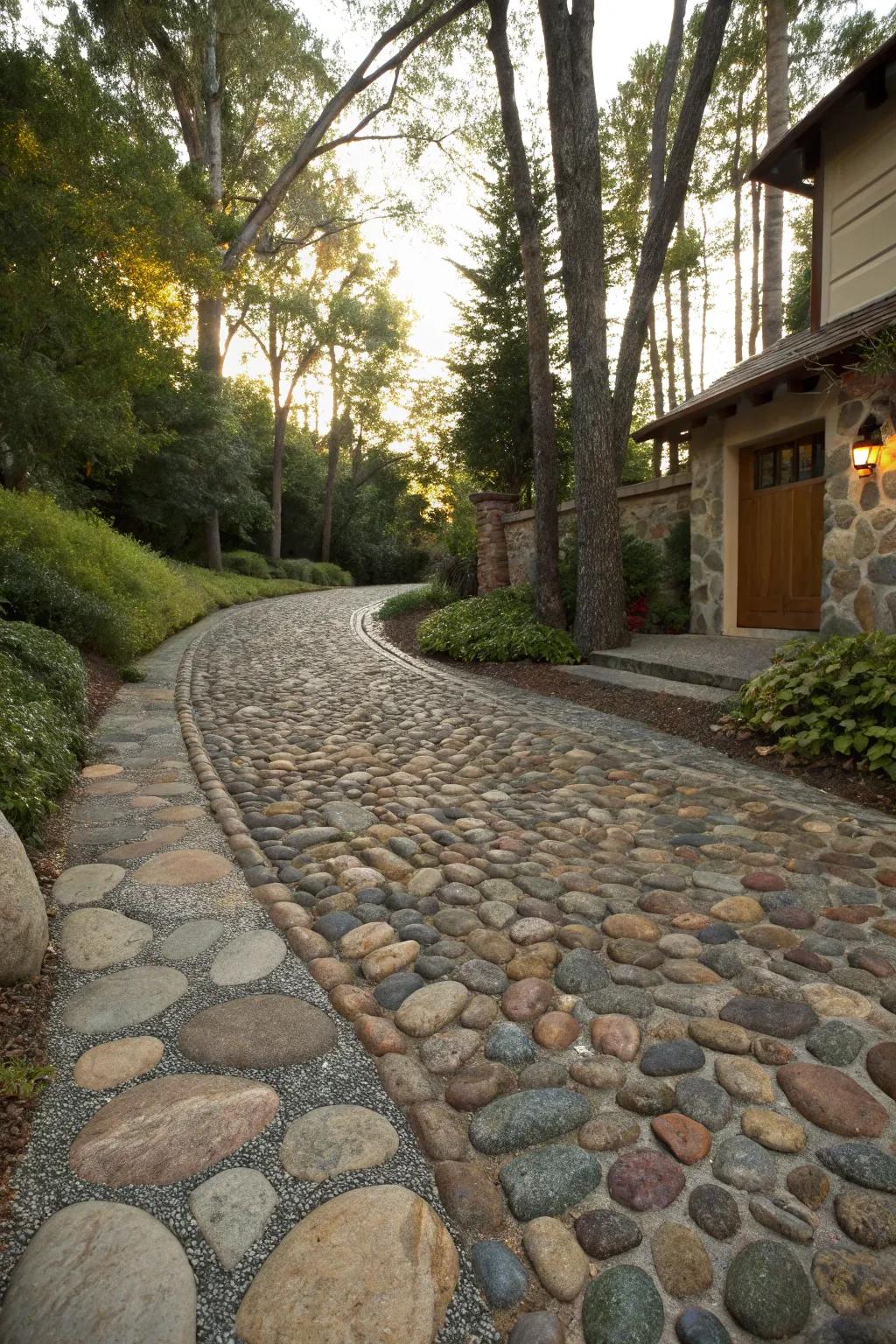 Natural stone injects countryside elegance and texture.