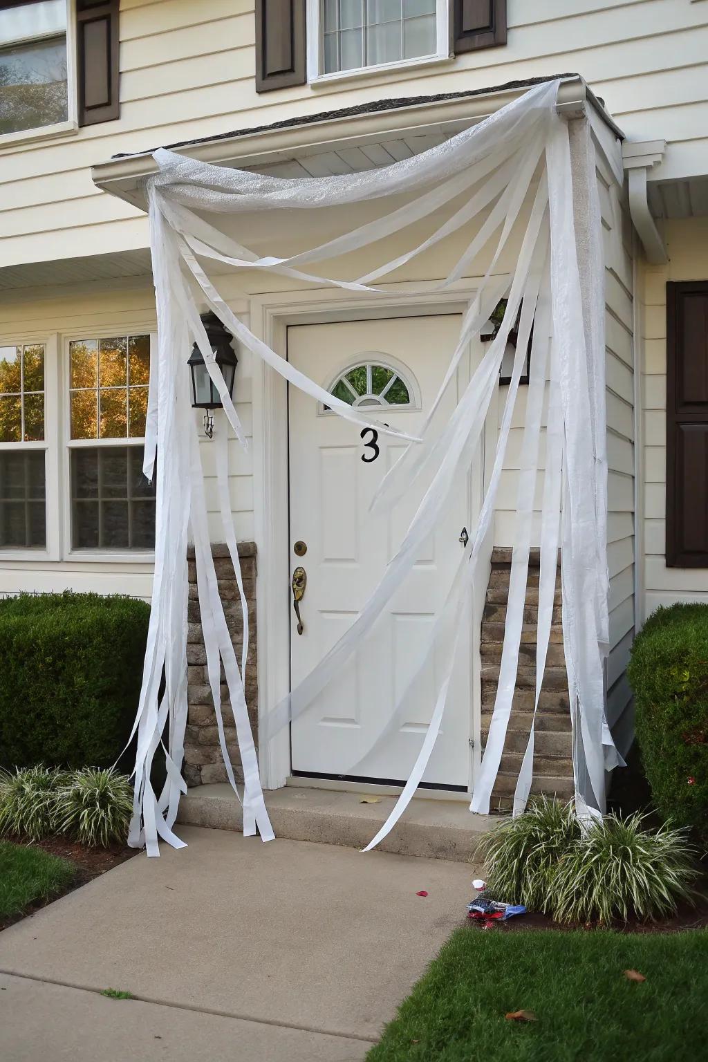 Swathe your entryway in mystery with this wrapped design.