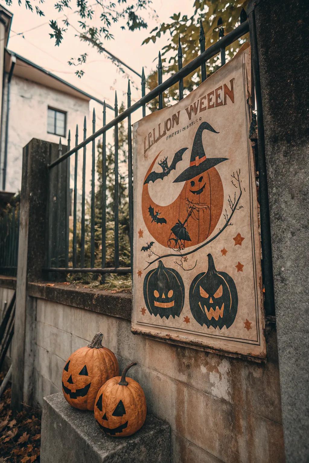 Classic Halloween nostalgia poster for a nostalgic touch.