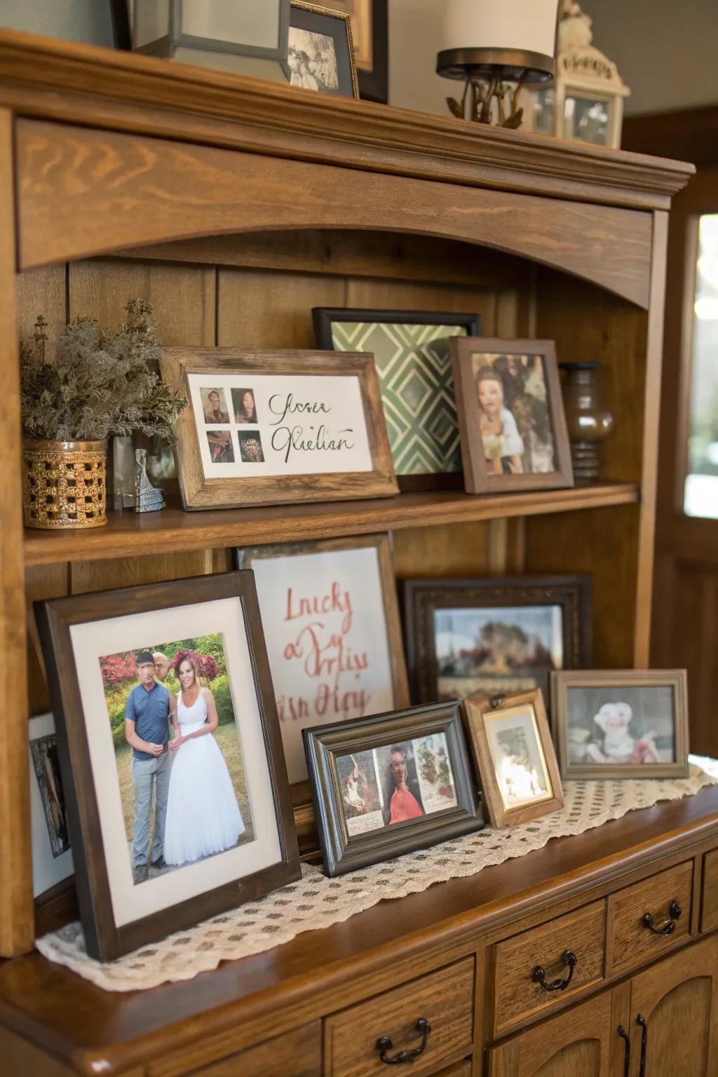 Personalize your zone with family snapshots and artworks.