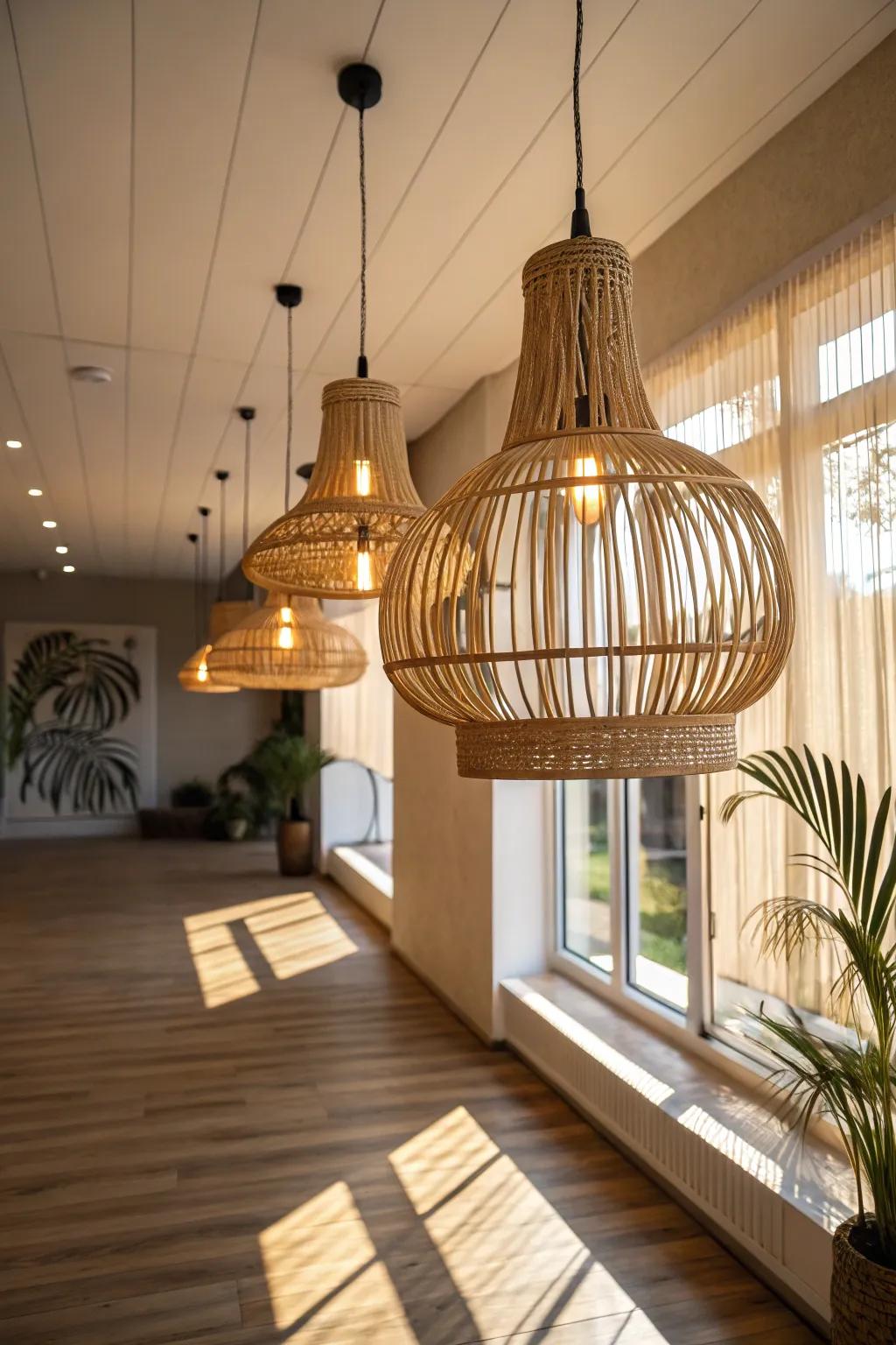 Natural lighting and materials amplify the jungle atmosphere.