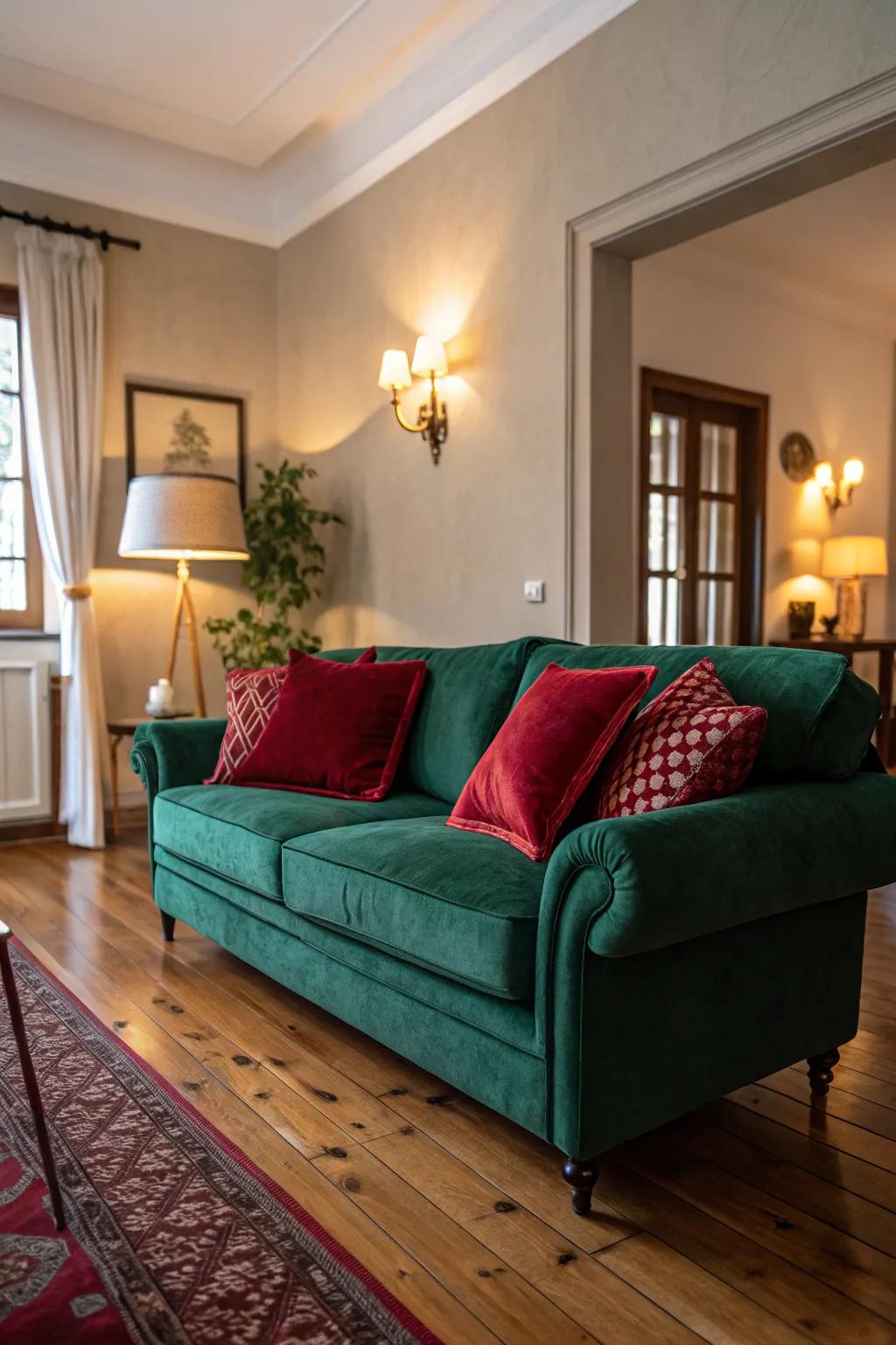 Gem tones can enhance your living space with a hint of luxury.