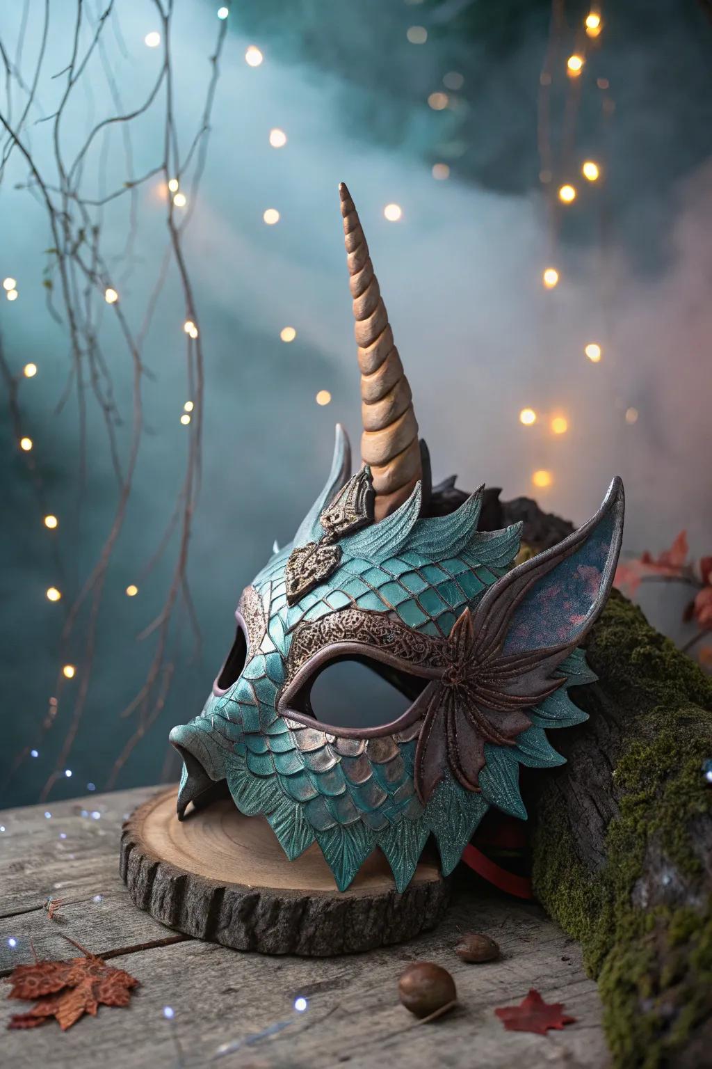 Fantasy-inspired layouts fashion a mask directly from a fairy tale.