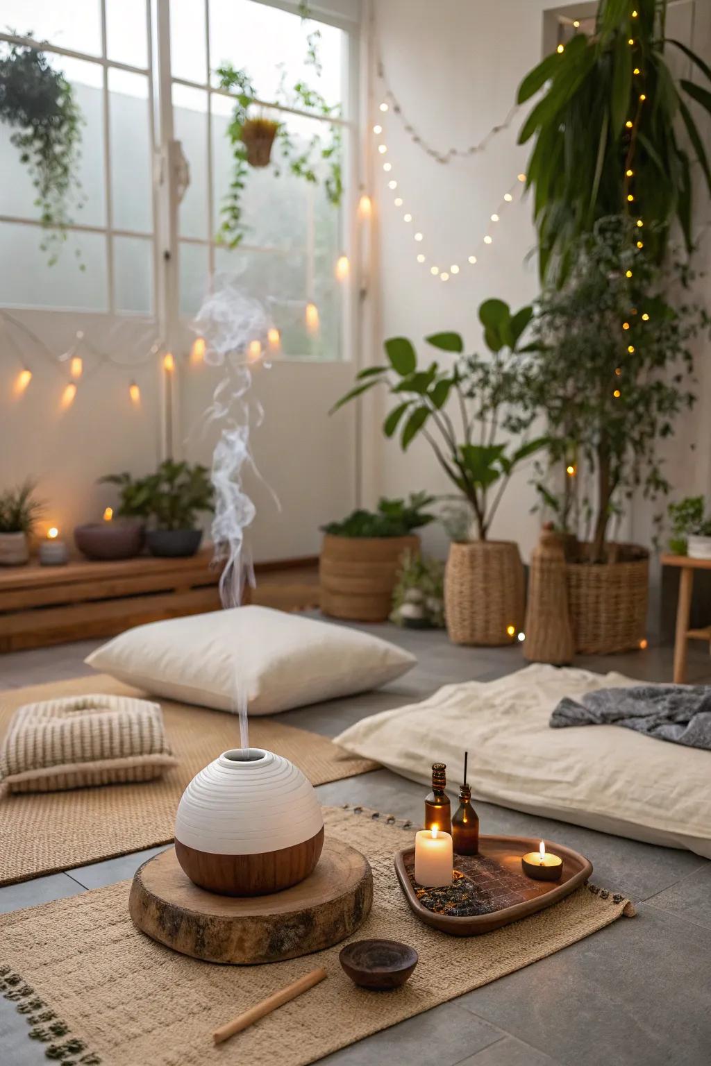 Fragrant smells can make the vibe of your meditation space even better.