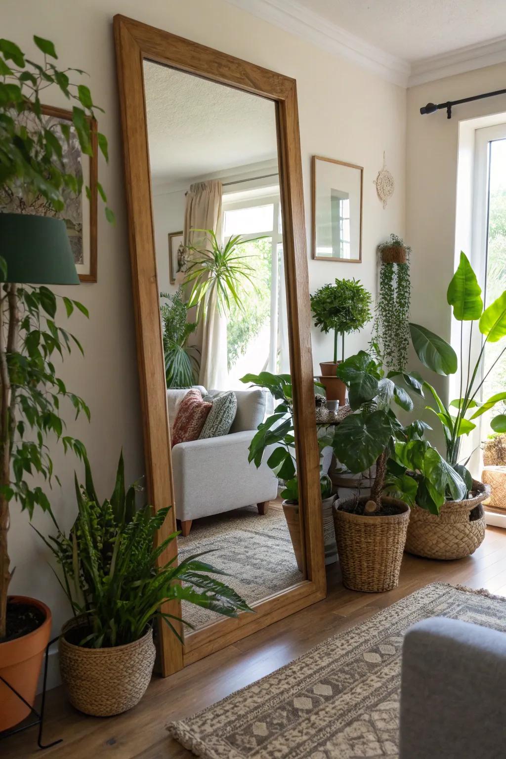 Outdoor reflectors connect the beauty of nature.